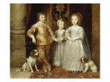 The Three Children of Charles I  1635