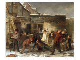 Boys Snowballing  1853