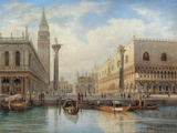 La Piazza San Marco  Venice  1864
