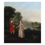 Portrait of Mr and Mrs John Broadhurst of Foston Hall  Derbyshire