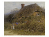 Woman by a Cottage Gate