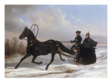Emperor Nicholas I Pavlovich in a Horse-Drawn Brichka