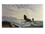 Luggers Leaving Harbour - Sunrise  1876