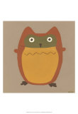 Earth-Tone Owls I