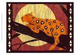 Woodblock Leopard