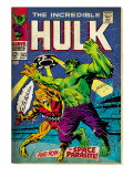 Marvel Comics Retro: The Incredible Hulk Comic Book Cover 103  with the Space Parasite (aged)