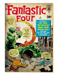 Marvel Comics Retro: Fantastic Four Family Comic Book Cover 1 (aged)