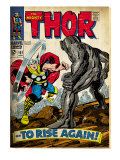 Marvel Comics Retro: The Mighty Thor Comic Book Cover 151 --To Rise Again! (aged)