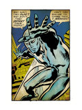 Marvel Comics Retro: Silver Surfer Comic Panel (aged)