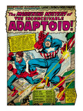 Marvel Comics Retro: Captain America Comic Panel  The Inconceivable Adaptoid! with Bucky (aged)