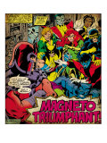 Marvel Comics Retro: X-Men Comic Panel (aged)