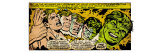 Marvel Comics Retro: The Incredible Hulk Comic Panel  Bruce Banner Transforming (aged)