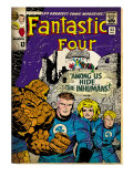Marvel Comics Retro: Fantastic Four Family Comic Book Cover 45 (aged)