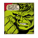 Marvel Comics Retro: The Incredible Hulk Comic Panel (aged)