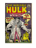 Marvel Comics Retro: The Incredible Hulk Comic Book Cover 1  with Bruce Banner (aged)
