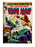 Marvel Comics Retro: The Invincible Iron Man Comic Book Cover 124  Action in Atlantic City (aged)