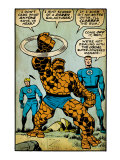 Marvel Comics Retro: Fantastic Four Comic Panel  Thing  Mr Fantastic  Human Torch (aged)