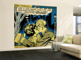 Marvel Comics Retro: Love Comic Panel  Kissing in the Park (aged)