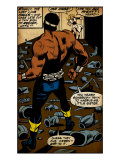 Marvel Comics Retro: Luke Cage  Hero for Hire Comic Panel (aged)