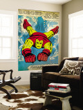 Marvel Comics Retro: The Invincible Iron Man Comic Panel  Swimming (aged)