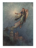 She Took Up The Jewel In Her Hand  Left The Palace  And Successfully Reached The Upper World