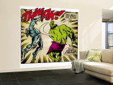 Marvel Comics Retro: The Incredible Hulk Comic Panel  Fighting  Thwak! (aged)