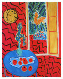 Red Interieur  Still Life on a Blue Table  c1947