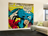 Marvel Comics Retro: Captain America Comic Panel  Monologue  I'm in Luck! (aged)