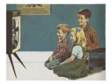 Watching Television In The 1950's