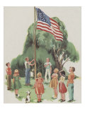 Putting Up The Flag