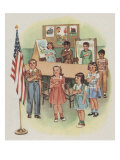 Saluting The Flag
