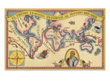 The First Voyage Around The World With A Portrait Of Magellan