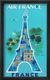 Air France: Eiffel Tower and Paris Monuments  c1952