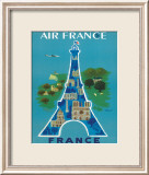 Air France: Eiffel Tower and Paris Monuments  c1952