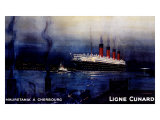 Cunard Line  Mauretania to Cherbourg