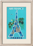 Air France: Eiffel Tower and Paris Monuments  c1952