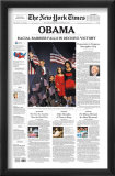 New York Times  Nov 5  2008: OBAMA  Racial Barrier Falls in Decisive Victory