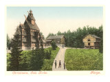 Wooden Church in Christiana (Oslo)  Norway