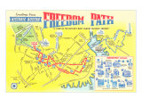 Freedom Path  Map of Historic Boston  Mass