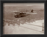 China Clipper in Flight over San Francisco  California 1939