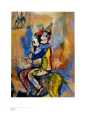 Two Clowns on a Horse-Back