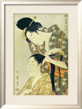 Woman Dressing Another's Hair