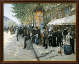 Paris on the Boulevard  1890