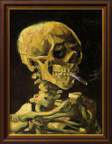 Skull with Burning Cigarette