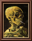 Skull with Burning Cigarette
