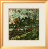 Cottages and Setting Sun