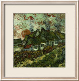 Cottages and Setting Sun