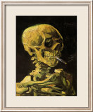 Skull with Burning Cigarette