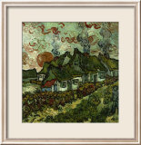Cottages and Setting Sun