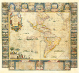 L'Amerique Dedice et Presente a sa Majeste tres Chrestienne Louis XVI  1740